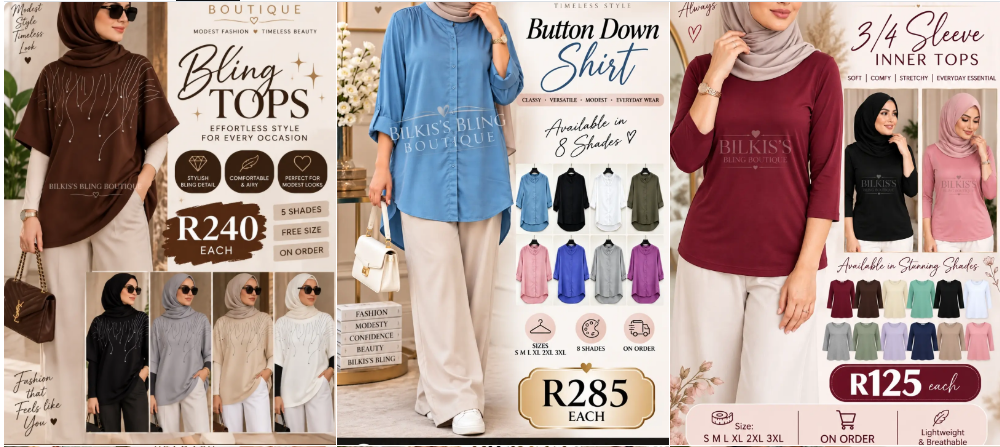 Bilkis's Bling Boutique modest fashion collection